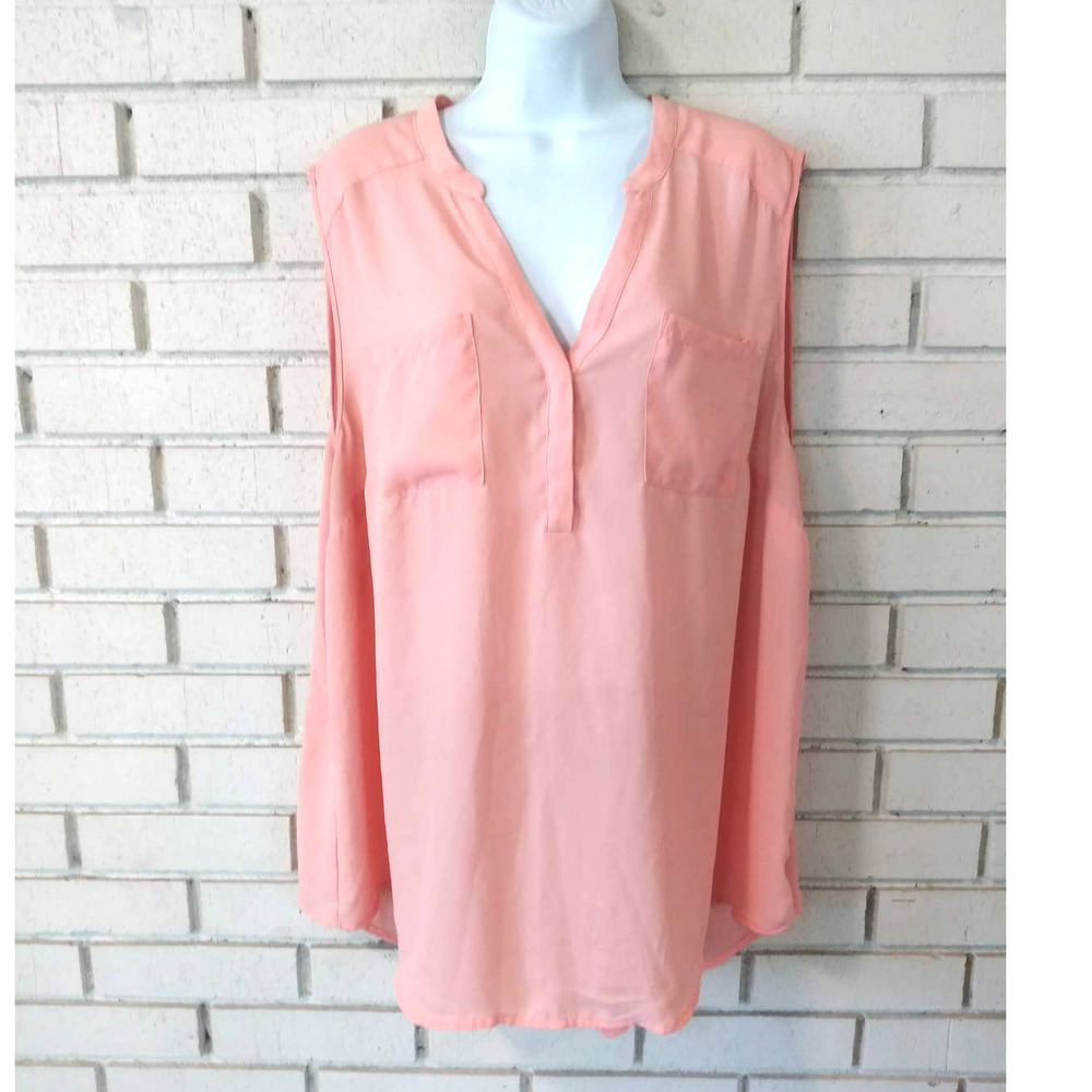 Torrid Peach Chiffon Tank